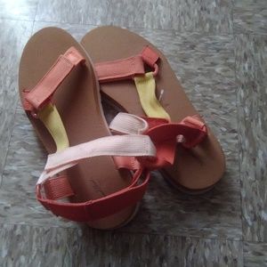 Sandal multi color Block with Straps